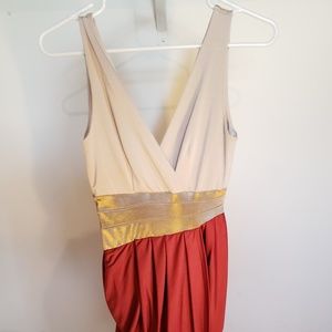 BRAND NEW, satin, draped cocktail/evening dress